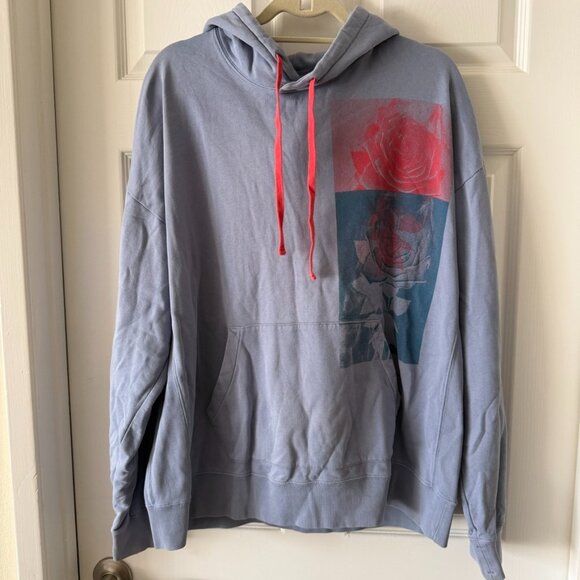 Ovadia & Sons Tops - Ovadia & Sons Earth’s Bounty Graphic Hoodie Blue L